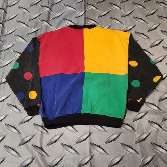 Vintage Mickey Minnie Mouse Goofy Sweatshirt Disney AOP Fits L - Picture 2 of 3